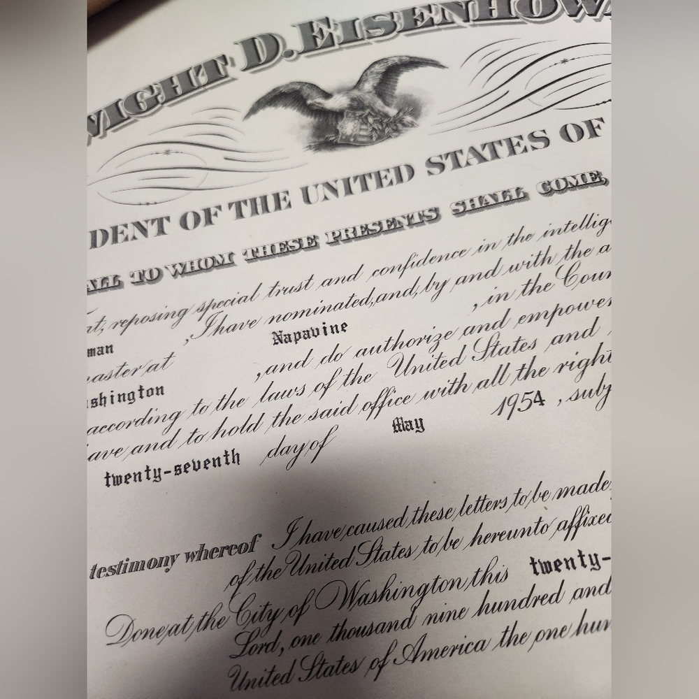 Authentic certificate 1954 - Picture 7 of 10